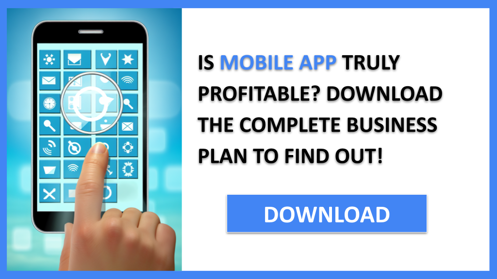 Business Plan Example for Mobile App - Mobile App Profitability- CTA1