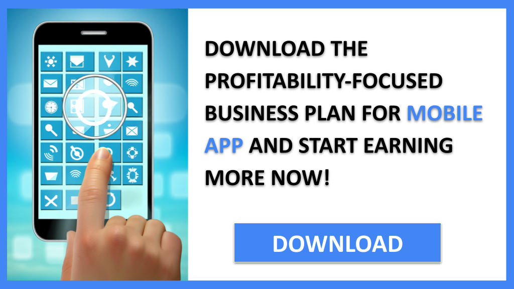 Business Plan Example for Mobile App - Mobile App Profitability- CTA3