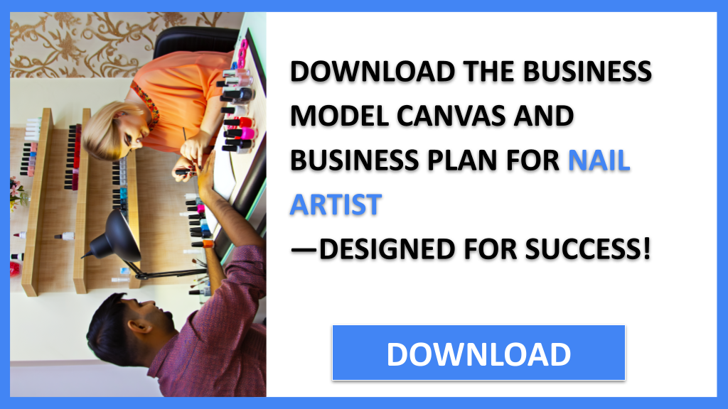 Business Plan Example for Nail Artist - Nail Artist Business Model Canvas- CTA2
