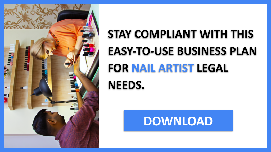 Business Plan Example for Nail Artist - Nail Artist Legal Considerations- CTA3