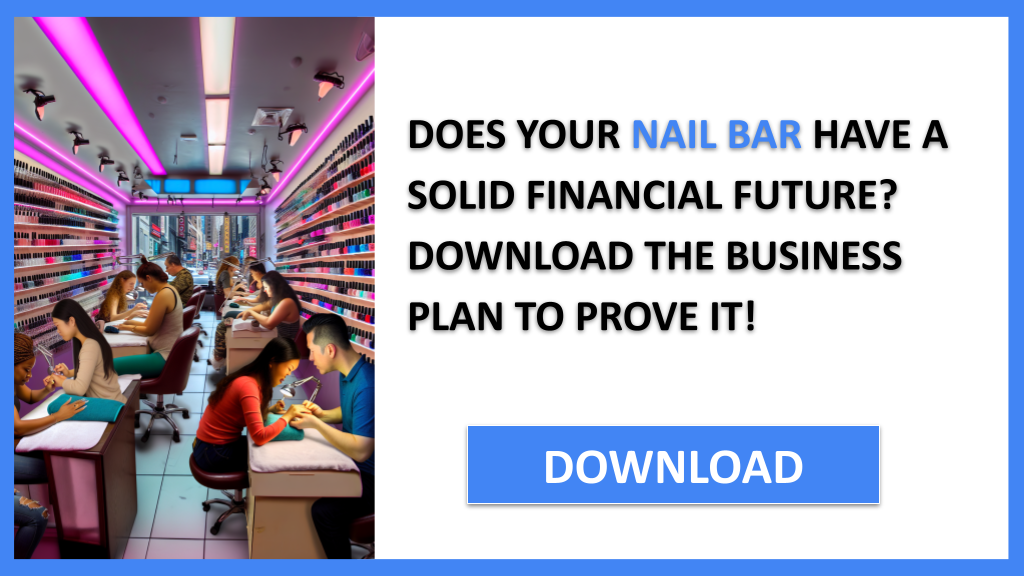 Business Plan Example for Nail Bar - Nail Bar Financial Plan- CTA1