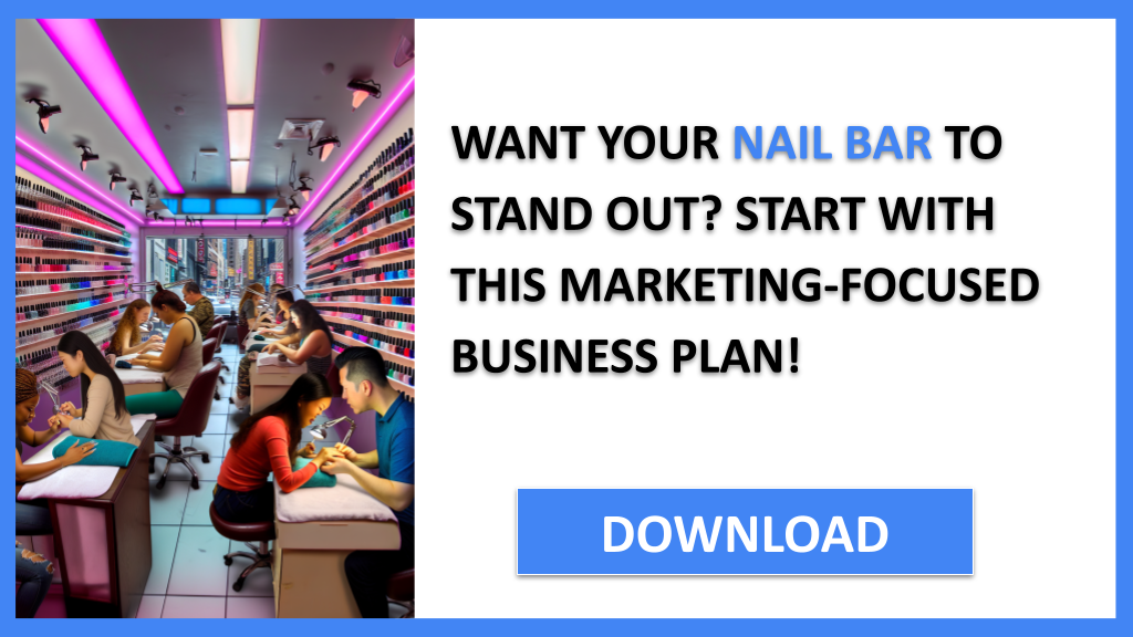 Business Plan Example for Nail Bar - Nail Bar Marketing Plan- CTA1