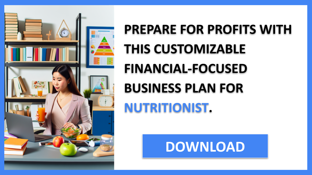Business Plan Example for Nutritionist - Nutritionist Financial Plan- CTA3