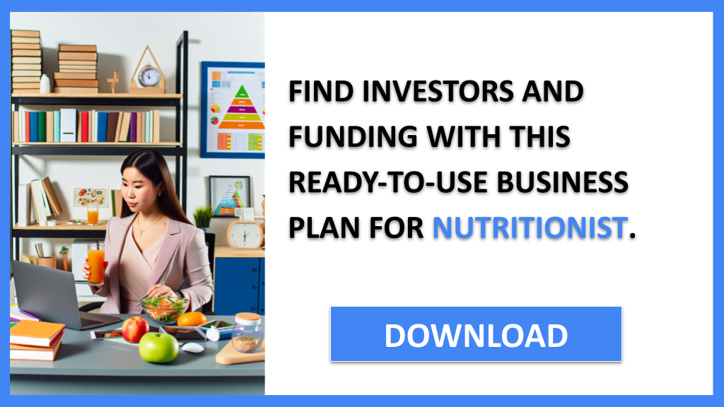 Business Plan Example for Nutritionist - Nutritionist Funding Options- CTA3