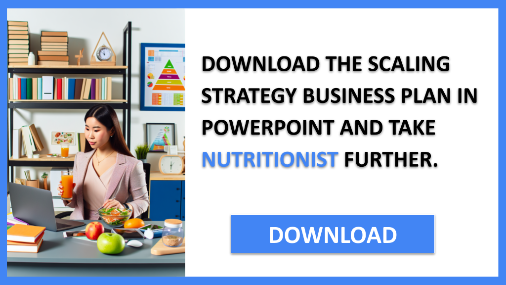 Business Plan Example for Nutritionist - Nutritionist Growth Strategy- CTA2