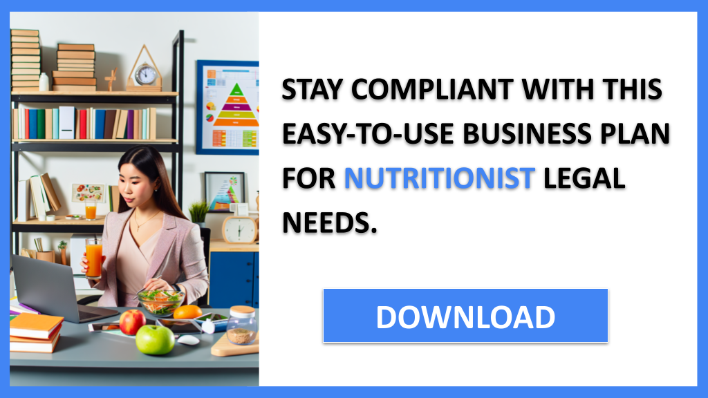 Business Plan Example for Nutritionist - Nutritionist Legal Considerations- CTA3