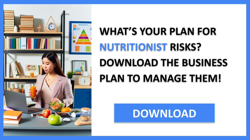Business Plan Example for Nutritionist - Nutritionist Risk Management- CTA1
