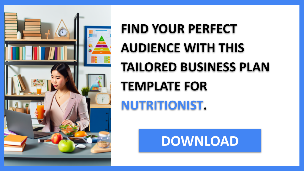 Business Plan Example for Nutritionist - Nutritionist Customer Segments- CTA2