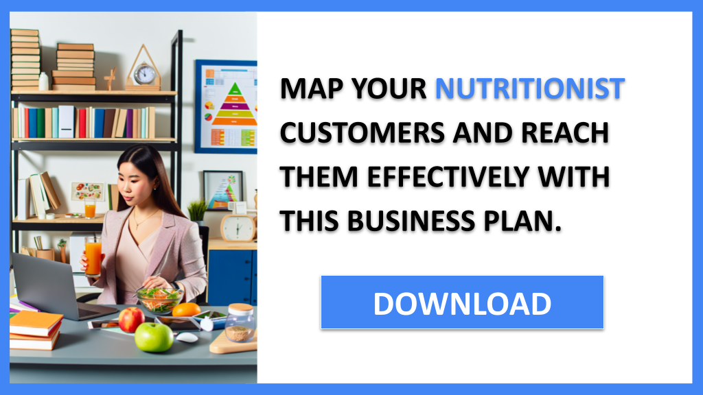 Business Plan Example for Nutritionist - Nutritionist Customer Segments- CTA3