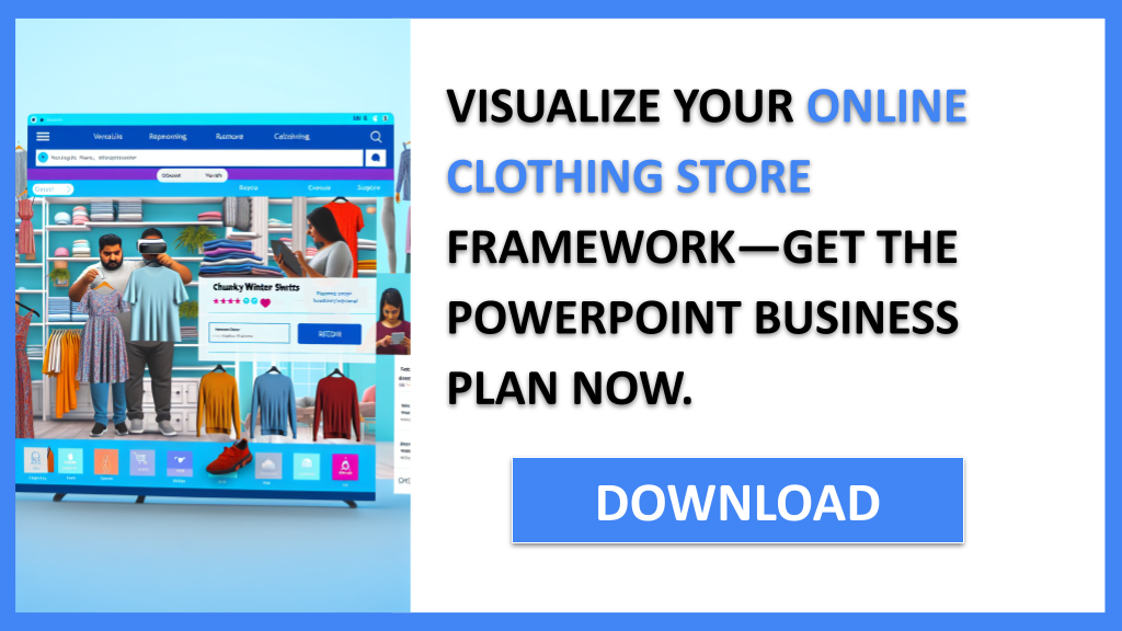 Business Plan Example for Online Clothing Store - Online Clothing Store Business Model Canvas- CTA3