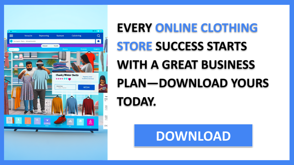 Business Plan Example for Online Clothing Store - Online Clothing Store Business Plan- CTA1