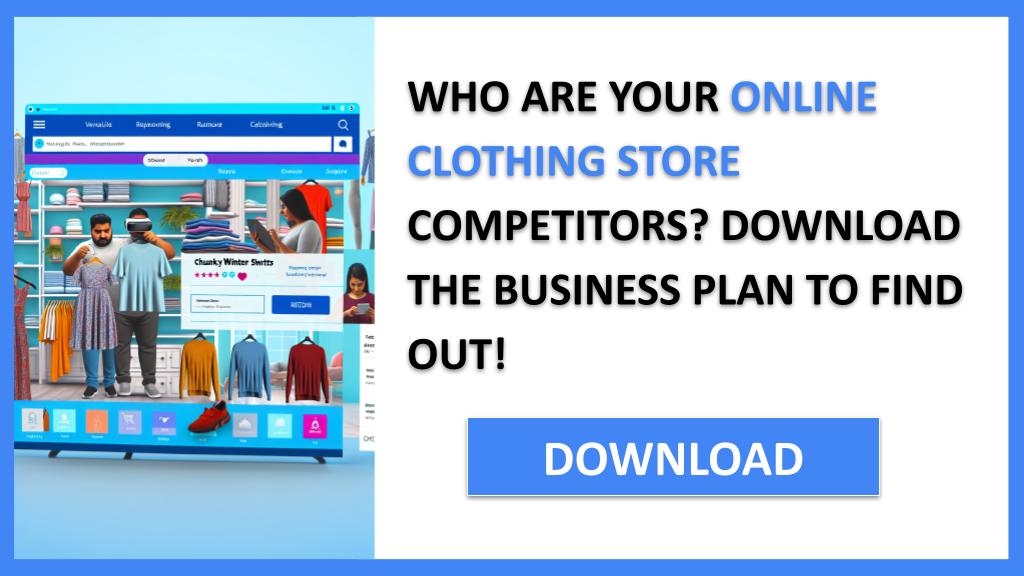 Business Plan Example for Online Clothing Store - Online Clothing Store Competition Study- CTA1