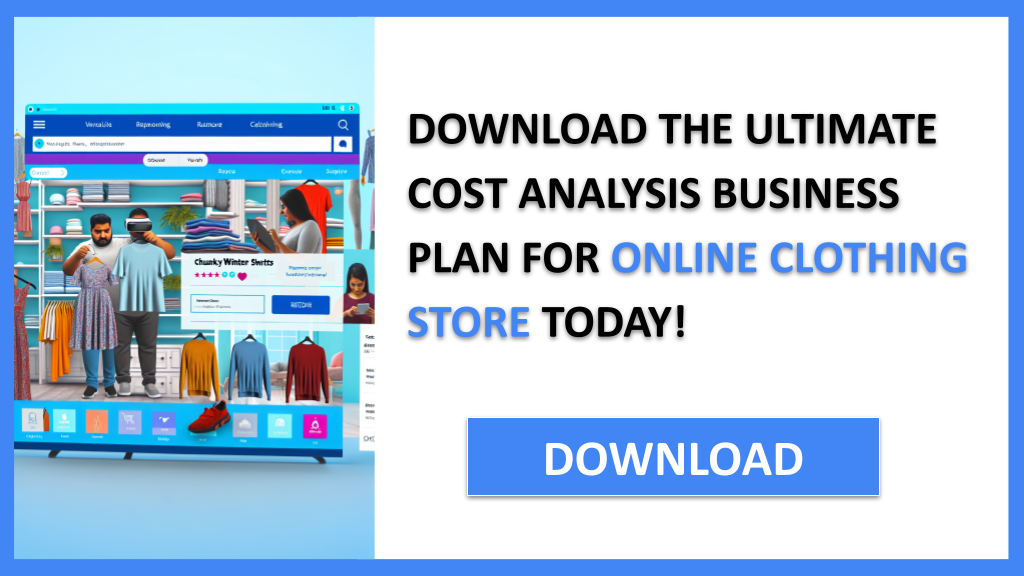 Business Plan Example for Online Clothing Store - Online Clothing Store Costs- CTA3