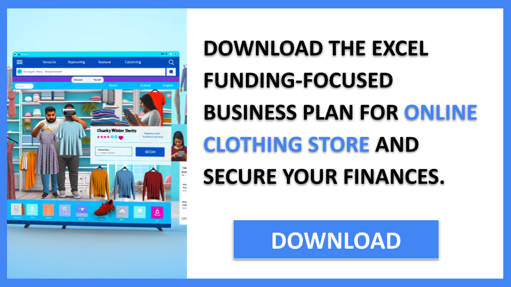 Business Plan Example for Online Clothing Store - Online Clothing Store Funding Options- CTA2