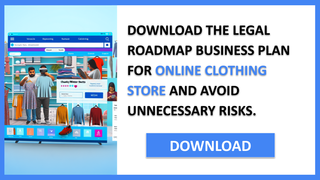 Business Plan Example for Online Clothing Store - Online Clothing Store Legal Considerations- CTA2
