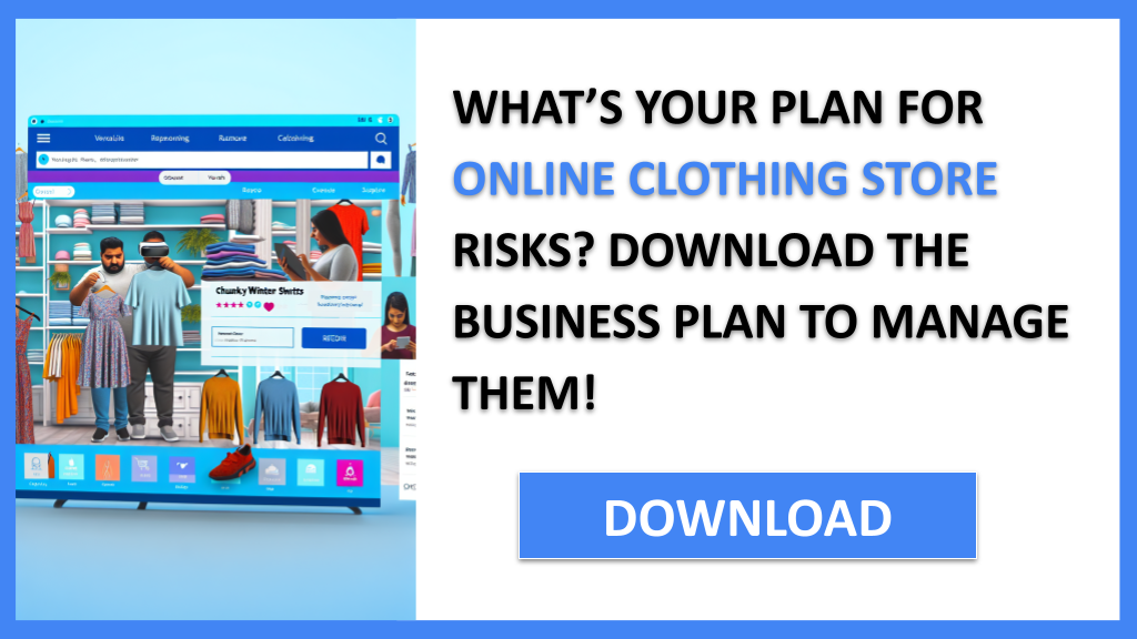 Business Plan Example for Online Clothing Store - Online Clothing Store Risk Management- CTA1