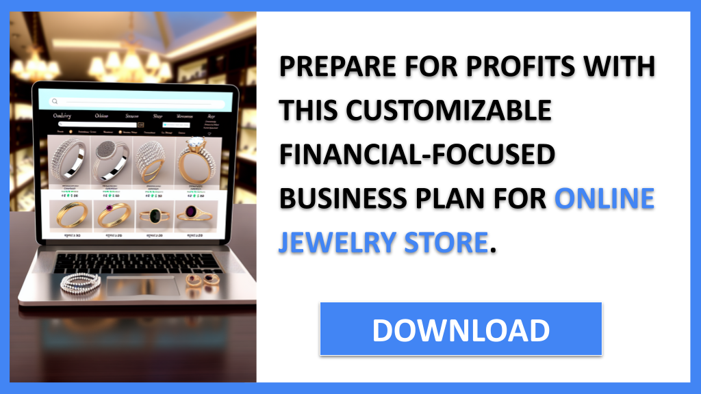 Business Plan Example for Online Jewelry Store - Online Jewelry Store Financial Plan- CTA3