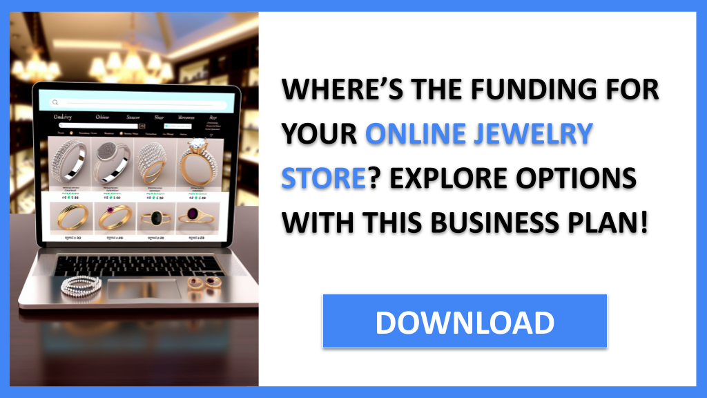 Business Plan Example for Online Jewelry Store - Online Jewelry Store Funding Options- CTA1