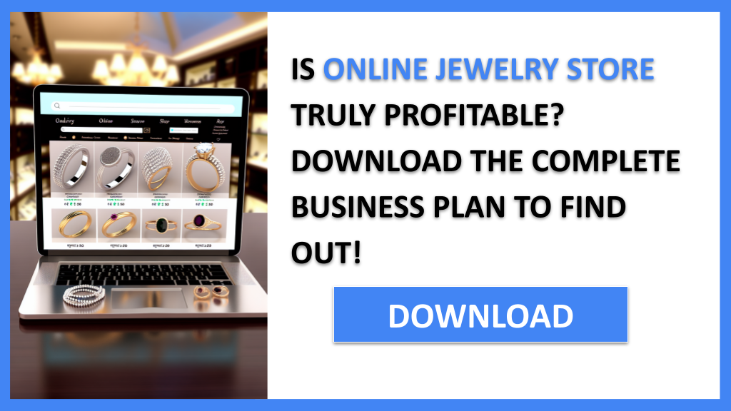 Business Plan Example for Online Jewelry Store - Online Jewelry Store Profitability- CTA1