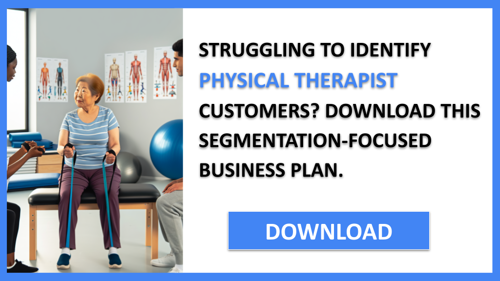 Business Plan Example for Physical Therapist - Physical Therapist Customer Segments- CTA1