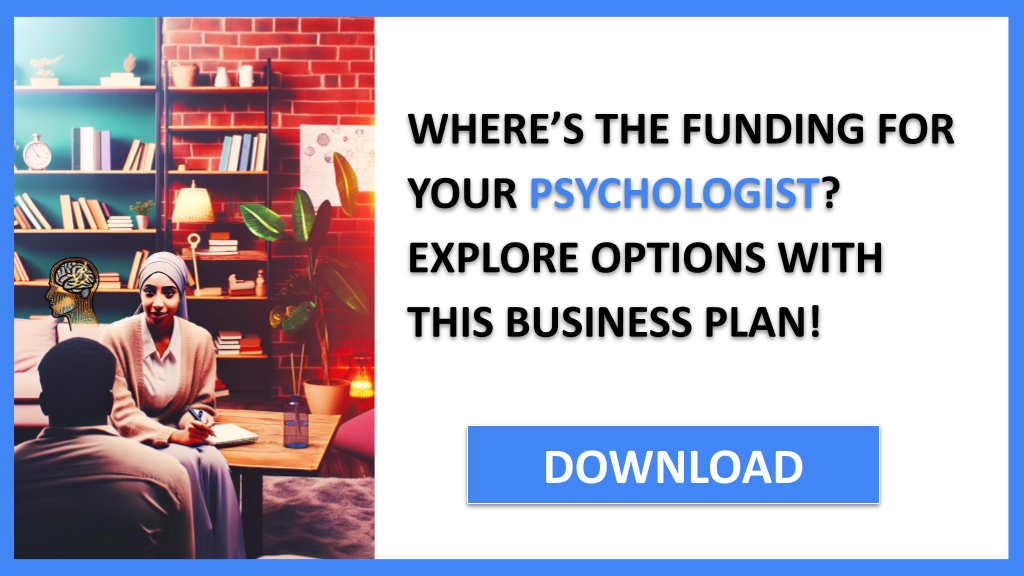 Business Plan Example for Psychologist - Psychologist Funding Options- CTA1