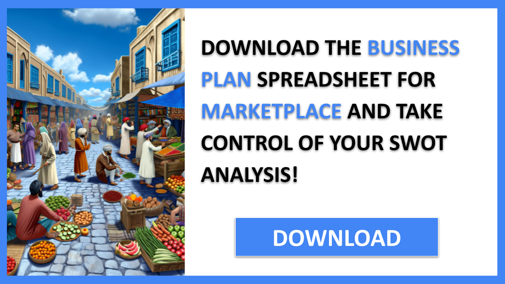 Business Plan Example for Marketplace - Marketplace SWOT Analysis- CTA3