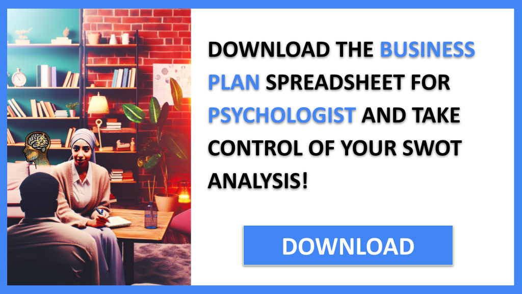 Business Plan Example for Psychologist - Psychologist SWOT Analysis- CTA3