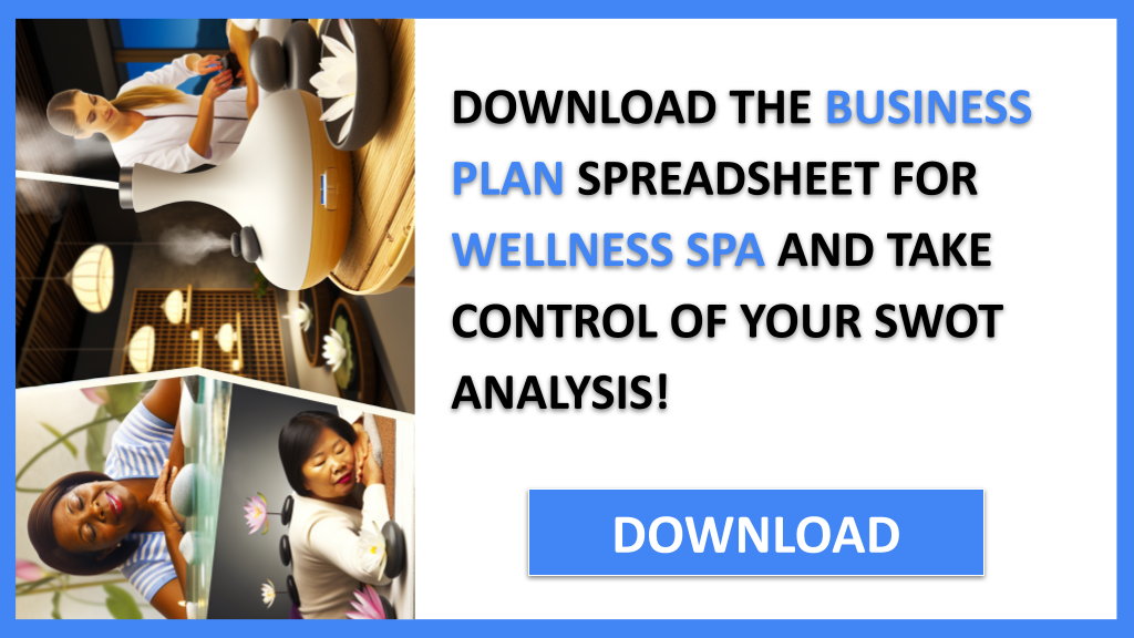 Business Plan Example for Wellness Spa - Wellness Spa SWOT Analysis- CTA3