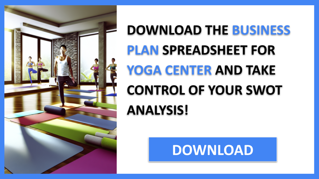 Business Plan Example for Yoga Center - Yoga Center SWOT Analysis- CTA3