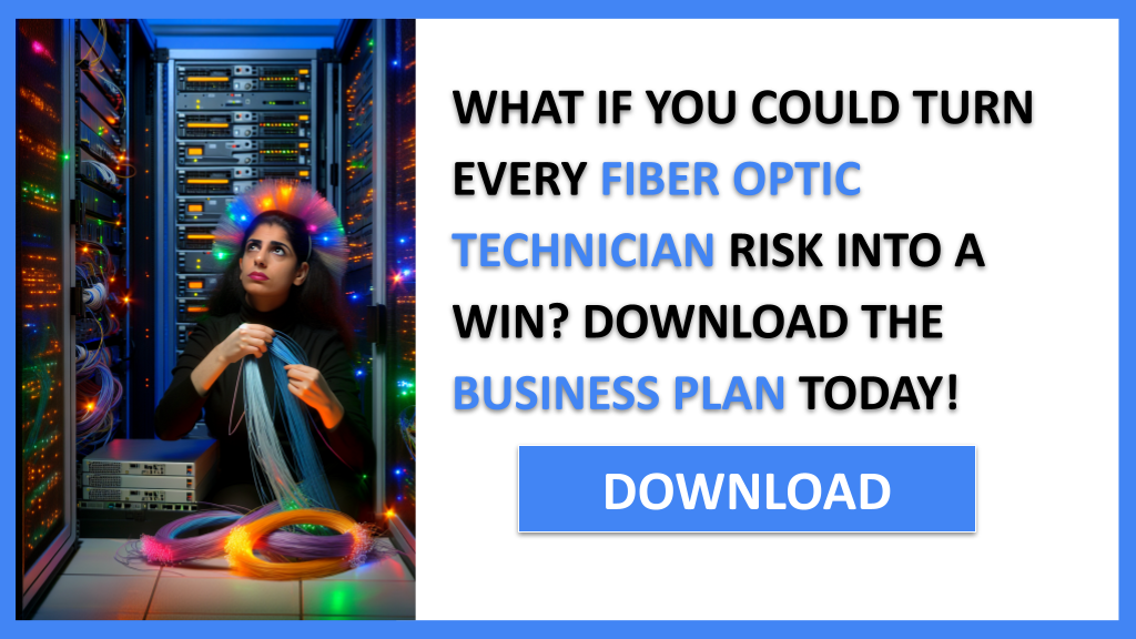 Business Plan Example for Fiber Optic Technician - Fiber Optic Technician SWOT Analysis- CTA1