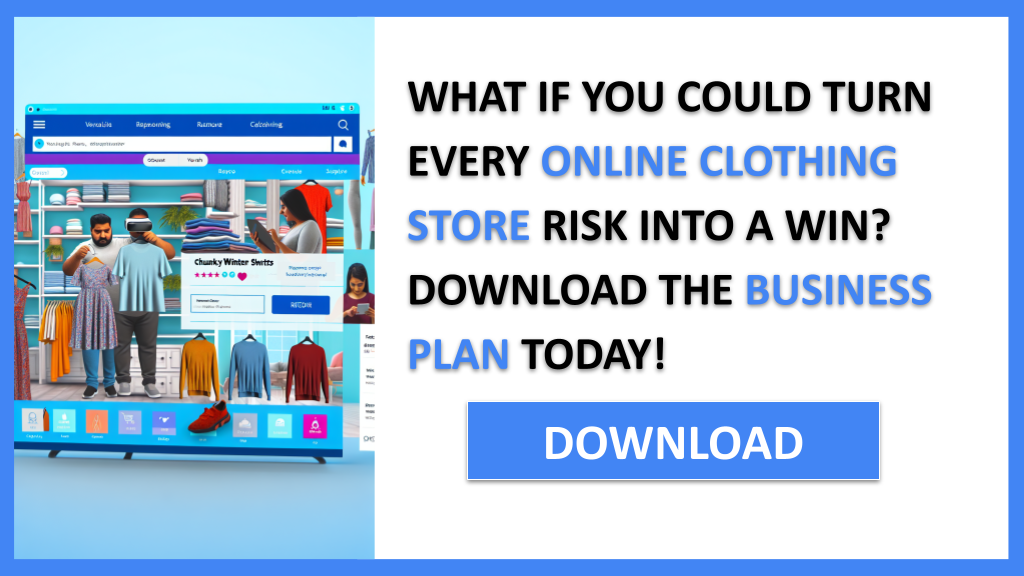 Business Plan Example for Online Clothing Store - Online Clothing Store SWOT Analysis- CTA1