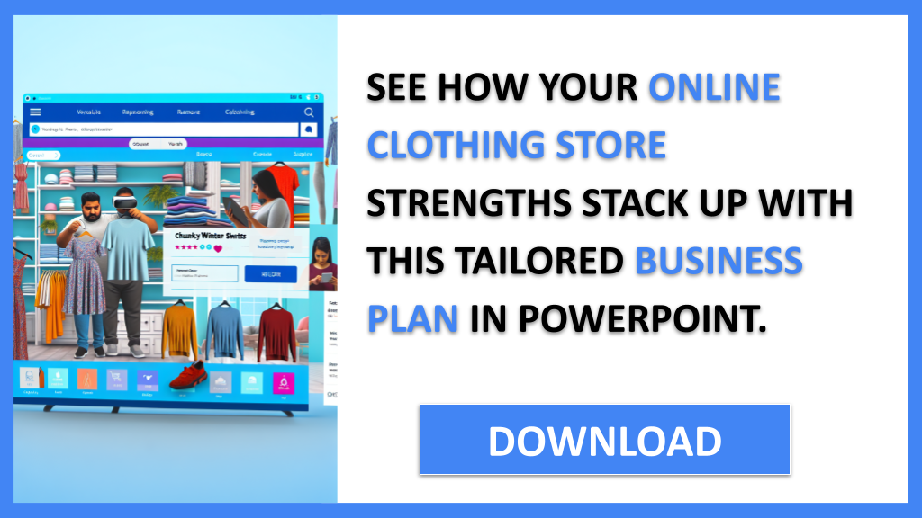 Business Plan Example for Online Clothing Store - Online Clothing Store SWOT Analysis- CTA2