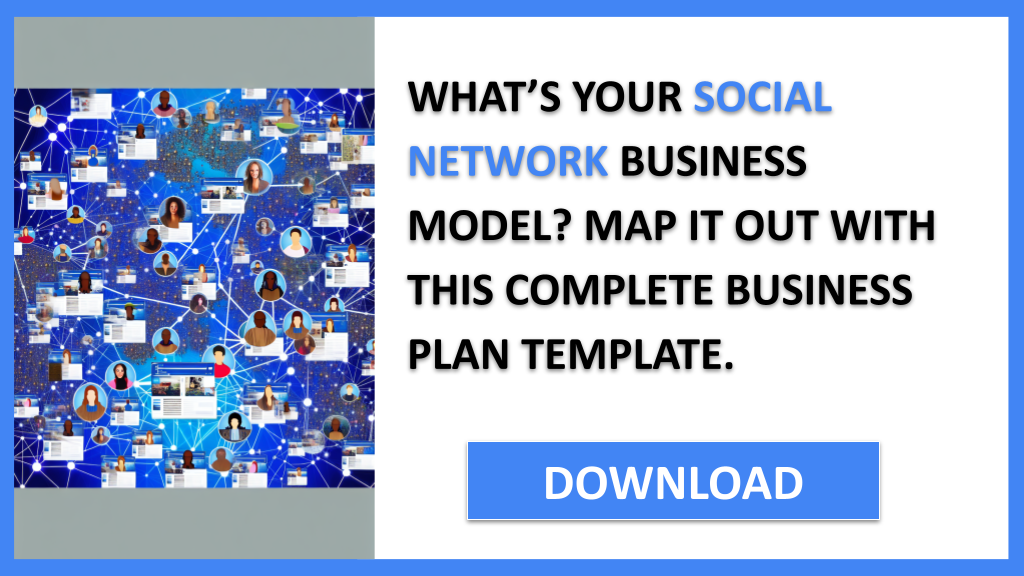 Business Plan Example for Social Network - Social Network Business Model Canvas- CTA1