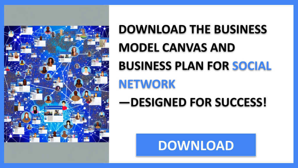 Business Plan Example for Social Network - Social Network Business Model Canvas- CTA2