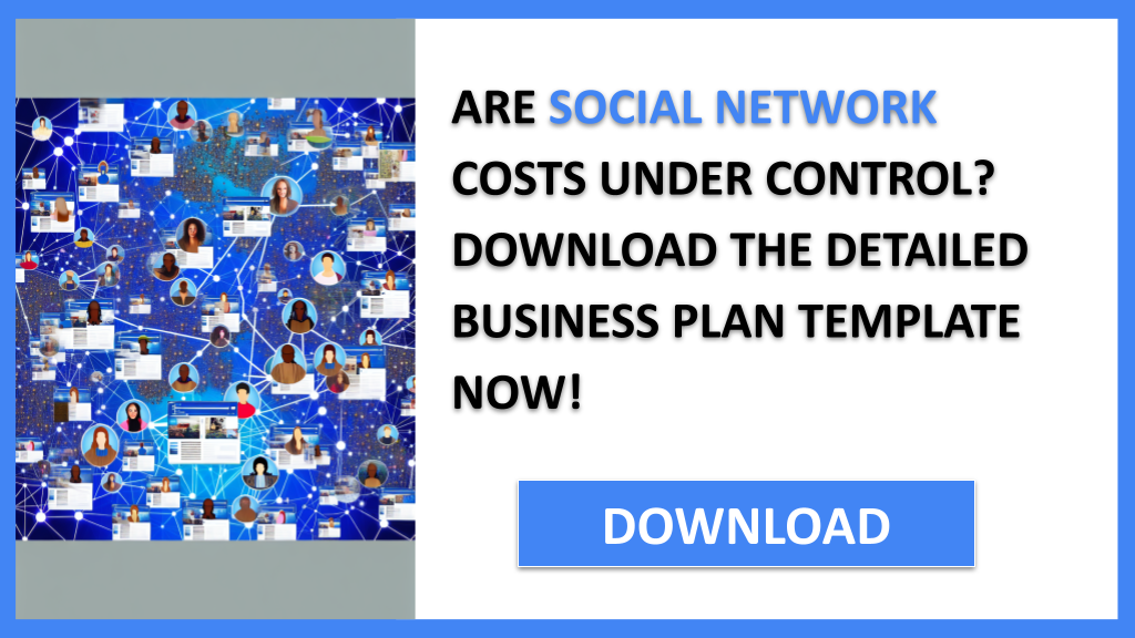 Business Plan Example for Social Network - Social Network Costs- CTA1