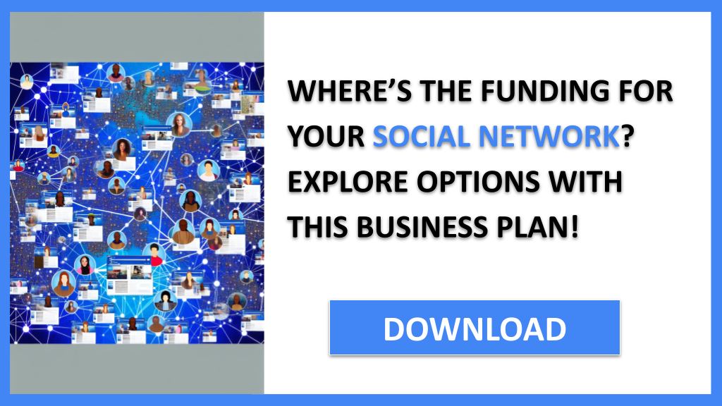Business Plan Example for Social Network - Social Network Funding Options- CTA1