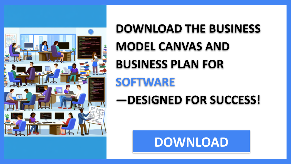 Business Plan Example for Software - Software Business Model Canvas- CTA2