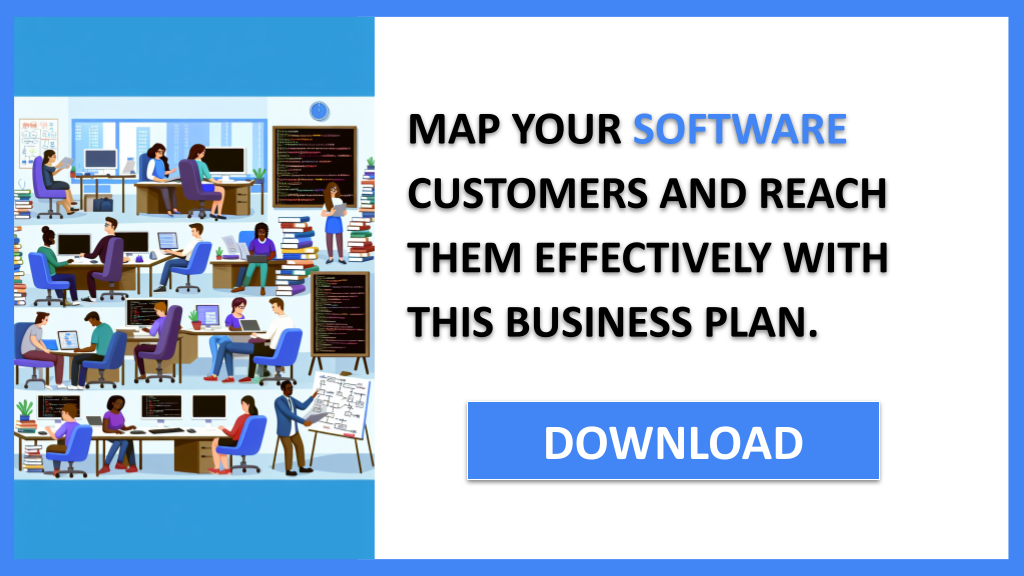 Business Plan Example for Software - Software Customer Segments- CTA3
