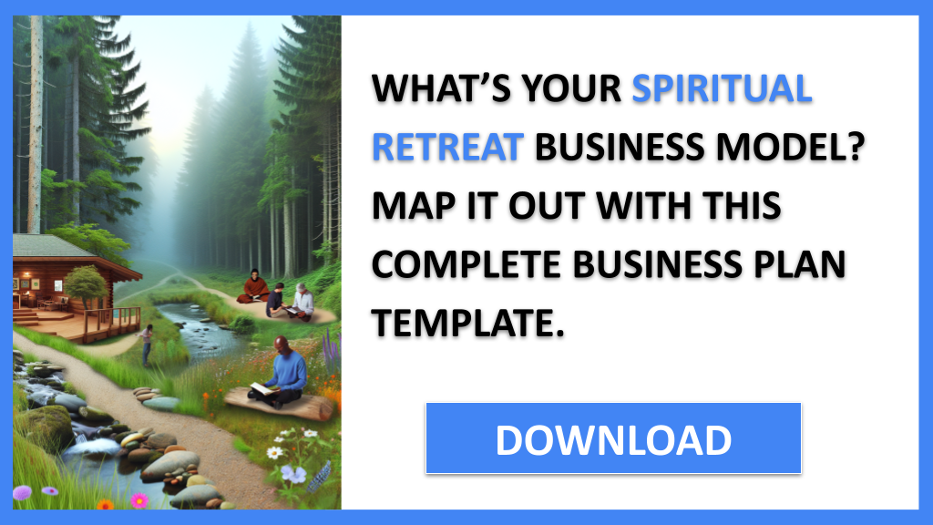 Business Plan Example for Spiritual Retreat - Spiritual Retreat Business Model Canvas- CTA1
