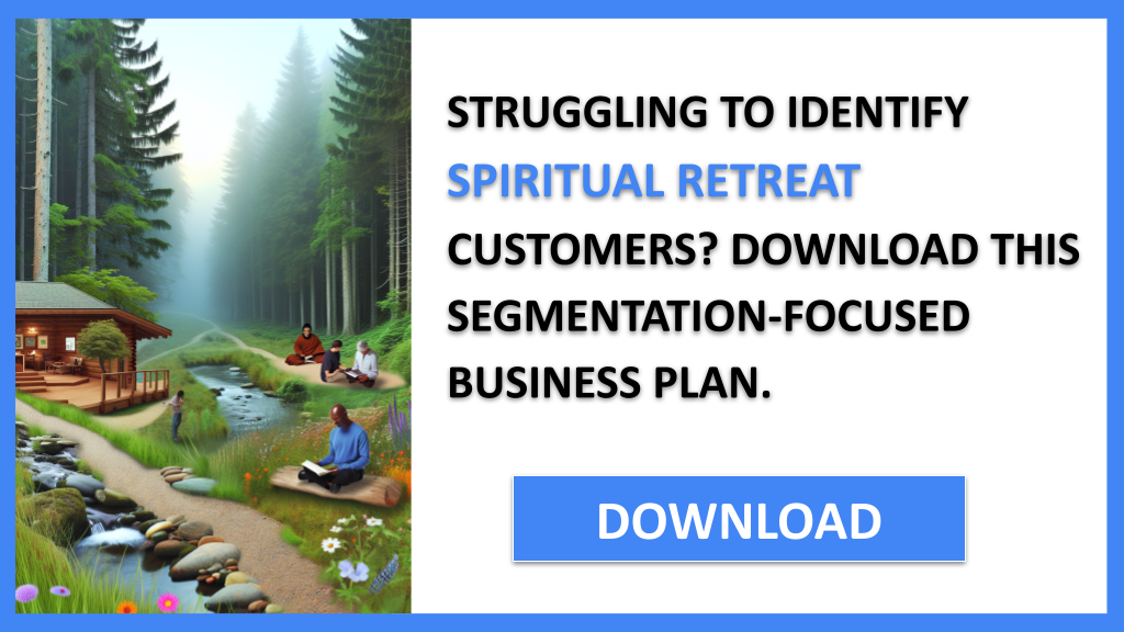 Business Plan Example for Spiritual Retreat - Spiritual Retreat Customer Segments- CTA1