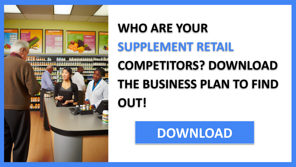 Business Plan Example for Supplement Retail - Supplement Retail Competition Study- CTA1