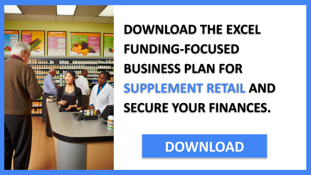 Business Plan Example for Supplement Retail - Supplement Retail Funding Options- CTA2