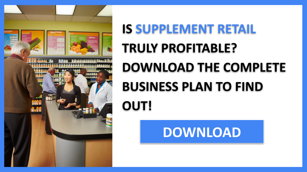 Business Plan Example for Supplement Retail - Supplement Retail Profitability- CTA1