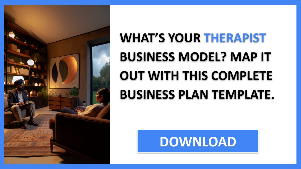 Business Plan Example for Therapist - Therapist Business Model Canvas- CTA1