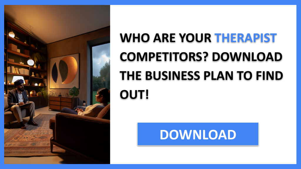 Business Plan Example for Therapist - Therapist Competition Study- CTA1
