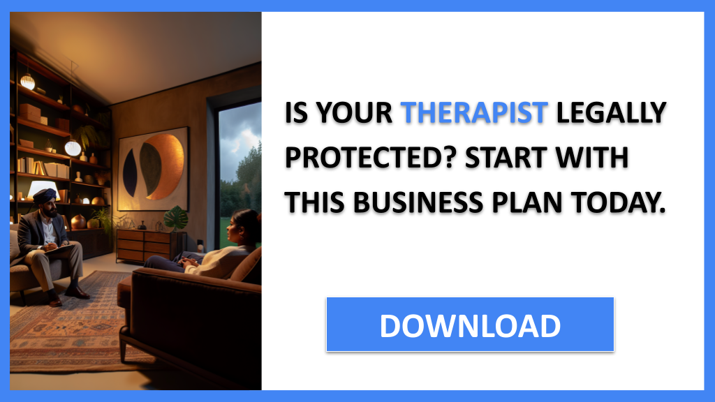 Business Plan Example for Therapist - Therapist Legal Considerations- CTA1