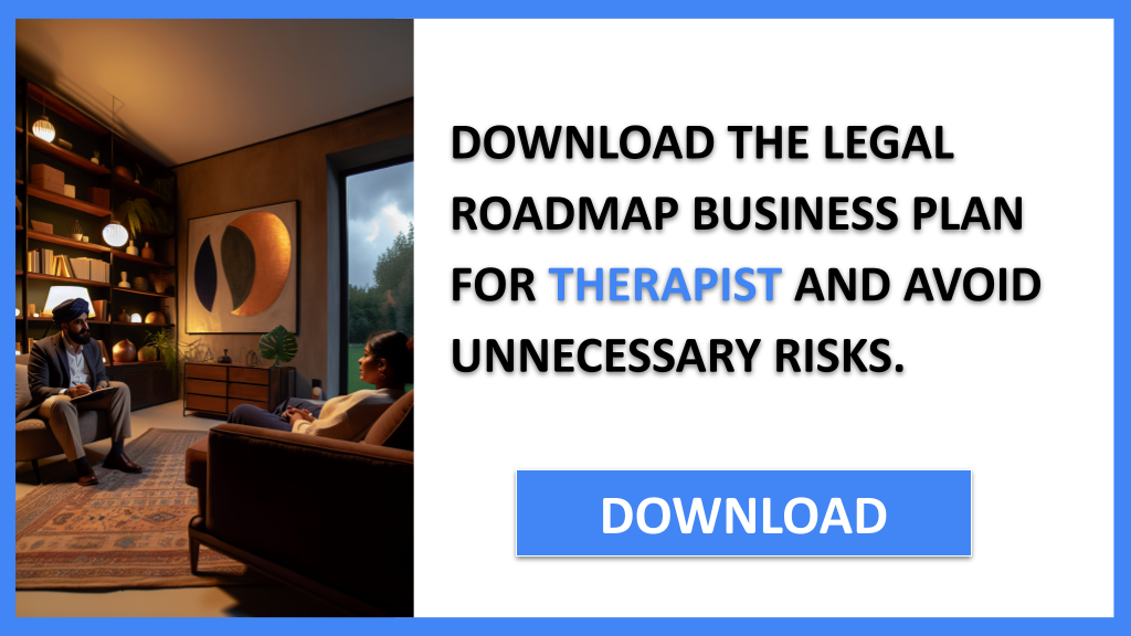 Business Plan Example for Therapist - Therapist Legal Considerations- CTA2