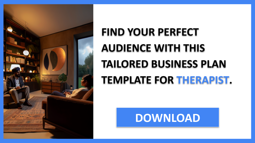 Business Plan Example for Therapist - Therapist Customer Segments- CTA2