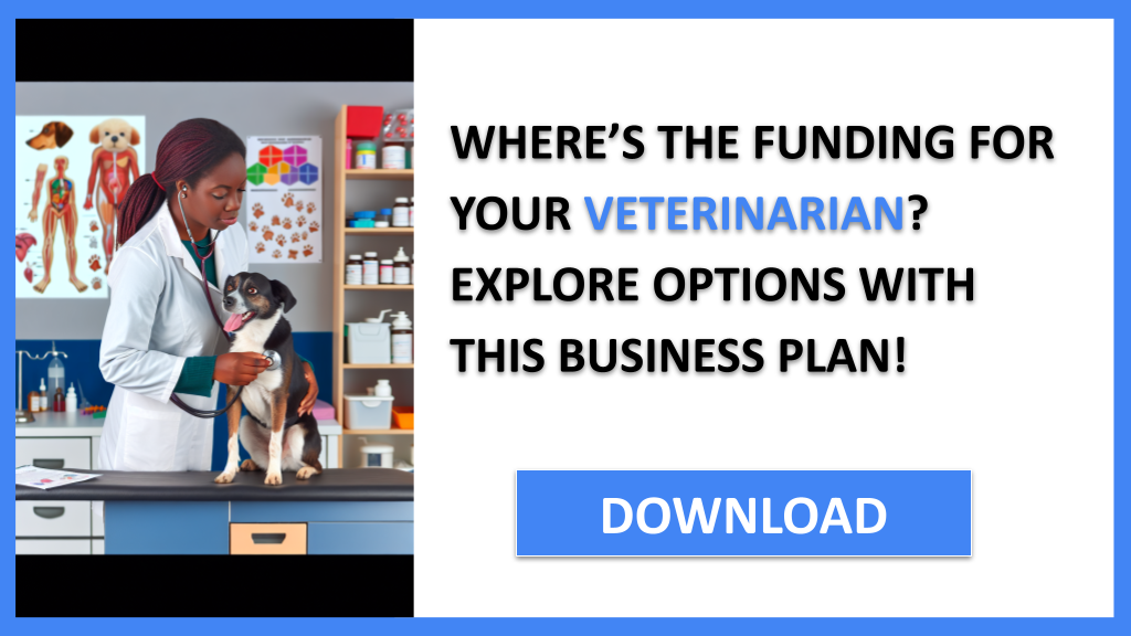 Business Plan Example for Veterinarian - Veterinarian Funding Options- CTA1