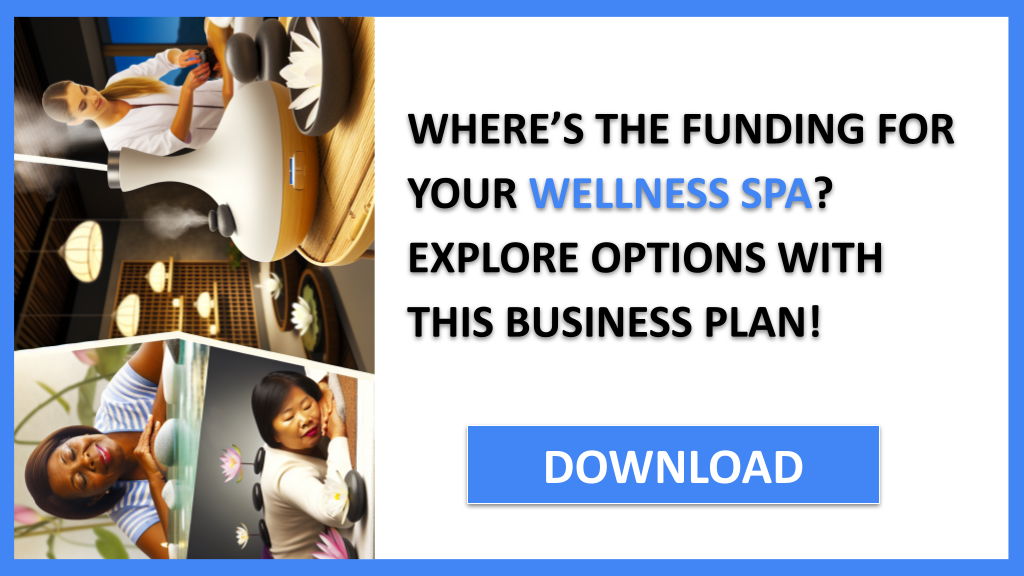 Business Plan Example for Wellness Spa - Wellness Spa Funding Options- CTA1